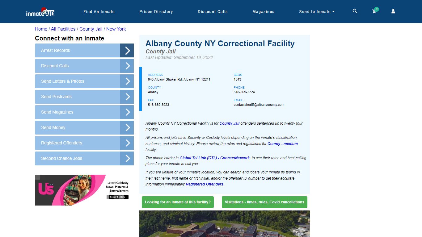 Albany County NY Correctional Facility - Inmate Locator - Albany, NY